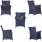 4 Poltronas Igapó Alumínio Micro Pintura Fendi Corda Náutica