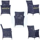 4 Poltronas Igapó Alumínio Micro Pintura Fendi Corda Náutica