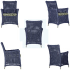 4 Poltronas Igapó Alumínio Micro Pintura Fendi Corda Náutica