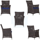 4 Poltronas Igapó Alumínio Micro Pintura Fendi Corda Náutica