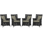 4 Poltronas Igapó Alumínio Micro Pintura Fendi Corda Náutica