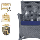 4 Poltronas Igapó Alumínio Micro Pintura Fendi Corda Náutica