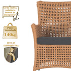 4 Poltronas Igapó Alumínio Micro Pintura Fendi Corda Náutica