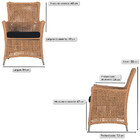 4 Poltronas Igapó Alumínio Micro Pintura Fendi Corda Náutica