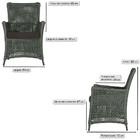 4 Poltronas Igapó Alumínio Micro Pintura Marrom Corda Náutica