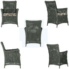 4 Poltronas Igapó Alumínio Micro Pintura Marrom Corda Náutica