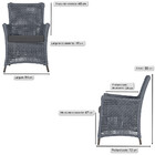 4 Poltronas Igapó Alumínio Micro Pintura Marrom Corda Náutica