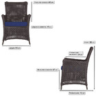 4 Poltronas Igapó Alumínio Micro Pintura Marrom Corda Náutica