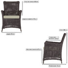 4 Poltronas Igapó Alumínio Micro Pintura Marrom Corda Náutica