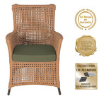 4 Poltronas Igapó Alumínio Micro Pintura Marrom Corda Náutica