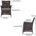 4 Poltronas Igapó Alumínio Micro Pintura Marrom Corda Náutica