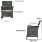 4 Poltronas Igapó Alumínio Micro Pintura Preta Corda Náutica