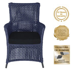 4 Poltronas Igapó Alumínio Micro Pintura Preta Corda Náutica