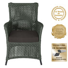 4 Poltronas Igapó Alumínio Micro Pintura Preta Corda Náutica