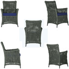 4 Poltronas Igapó Alumínio Micro Pintura Preta Corda Náutica