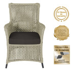 4 Poltronas Igapó Alumínio Micro Pintura Preta Corda Náutica