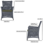 4 Poltronas Igapó Alumínio Micro Pintura Preta Corda Náutica