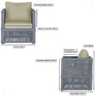 4 Poltronas Madri Alumínio Corda Náutica Estofado 7 Trama Ori