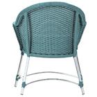 4 Poltronas Roma - 1 Mesinha Guanabara - Azul Estonado A21