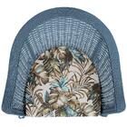 4 Poltronas Roma E 1 Mesa De Área Varanda Jardim Edícula Azul