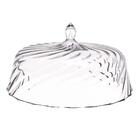 4 Porta Bolo Boleira Com Cúpula 30cm Transparente Glassy Crip