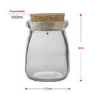 4 Porta Condimentos De Vidro Com Rolha 100ml 1989 Lyor