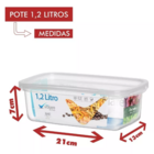 4 Potes Transparentes Volare Rischioto - Kit Presídio