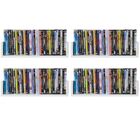 4 Prateleira Para Dvds 128 Cds 148 Coleções Mdf Branco 50x15