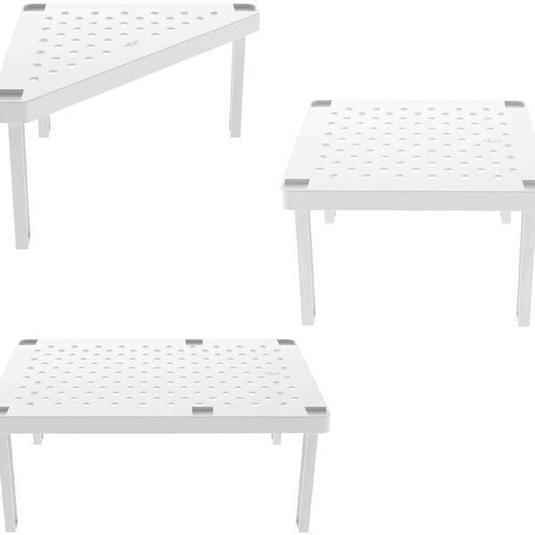 4 Prateleiras Empilháveis Organizadores Top Armário Level Ou