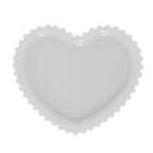 4 Pratos Wolff Beads De Porcelana Branco 17cm X 15cm X 2cm