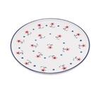 4 Pratos Wolff Vintage Flores De Ceramica Branco 25,5cm