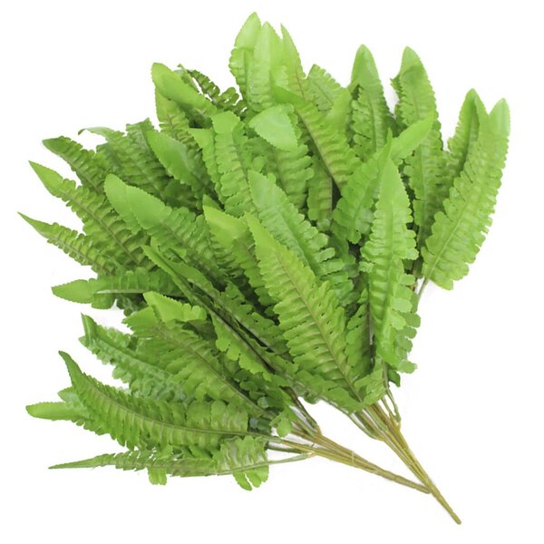 4 Ramos Decoração Arranjo Samambaia Artificial 35cm