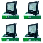 4 Refletor Led 50w Holofote Branco Frio Bivolt Prova D'agua