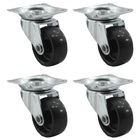 4 Rodinhas Giratória Móveis Vaso Mini Rodizio Roda 32mm 80kg