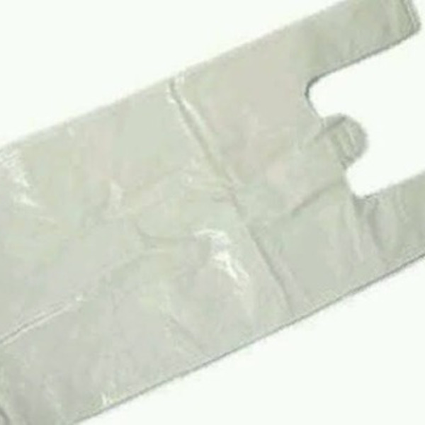 4 Sacola Alça Camiseta Média 38cmx48cm Reciclada 12kg