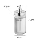 4 Suportes Dispenser Álcool Gel 500ml Elegante Não Virus Top