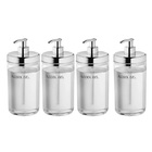 4 Suportes Dispenser Álcool Gel 500ml Elegante Não Virus Top