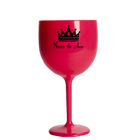 4 Taças Gin Acrilico 550ml Branca E Transparente Despedida De