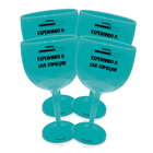 4 Taças Gin Azul Tiffany Personalizada Para Live