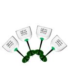 4 Taças Gin Com Base Verde Personalizadas Para Live - Tema Ce