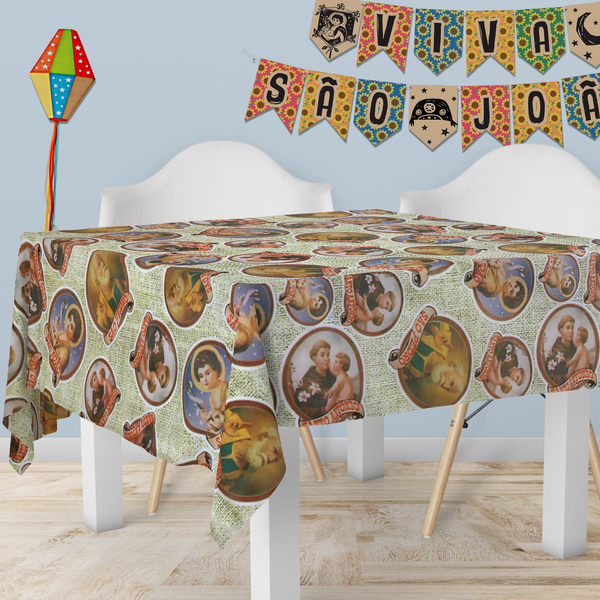 4 Toalha Mesa Tnt Festa Junina Caipira Santos 140x140