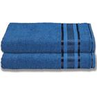 4 Toalhas Plus Size Grossa E Macia 80x180 Azul+vermelho