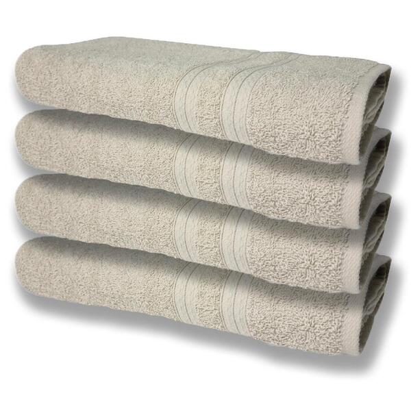 4 Toalhas Super Felpudas Grande E Grossa Algodão 80x150 Bege