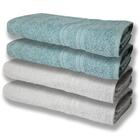 4 Toalhas Super Felpudas Grande E Grossa Algodão 80x150 Branc