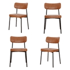 4 Un. Cadeira Fixa Estofada Mynna Courino