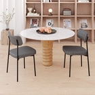 4 Un. Cadeira Fixa Estofada Mynna Tecido