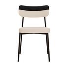 4 Un. Cadeira Fixa Estofada Mynna Tecido Meclado