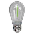 4 Un Lâmpada De Filamento Foxlux E-27 1w 127v Verde