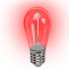 4 Un Lâmpada De Filamento Foxlux E-27 1w 220v Vermelho