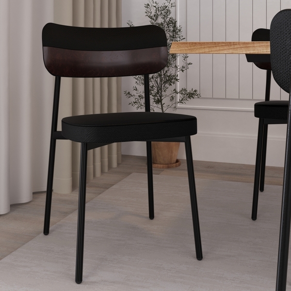 4 Unidades Cadeira Alloa Fixa C/4 Pés 50 X 44,7 X 83,8 Cm